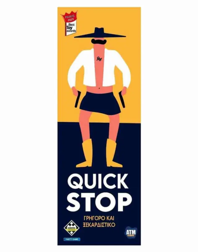Κάισσα Quickstop KA115814 – Επιτραπέζιο Παιχνίδι Λέξεων + Ταχύτητας με 240 Κάρτες για 2–7 Παίκτες, 10+ Ετών – Ελληνικά