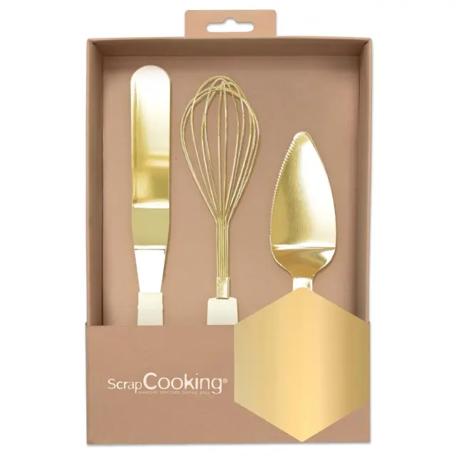 Scrapcooking Σετ Δώρου σε Χρυσό - 3τμχ -