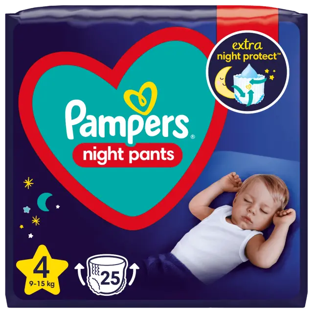 Πάνες Pampers Night Pants Νο4 (9-15kg) 25τεμ 2