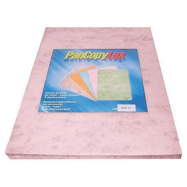 Χαρτόνια Pancopylux Μάρμαρο 200gr Α3 Rose 100 φύλλα