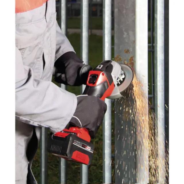 Einhell 4431123 - Γωνιακός Τροχός Μπαταρίας TE-AG 18/115 Li με Βαλίτσα Μεταφοράς (Χωρίς Μπαταρία και Φορτιστή) 2