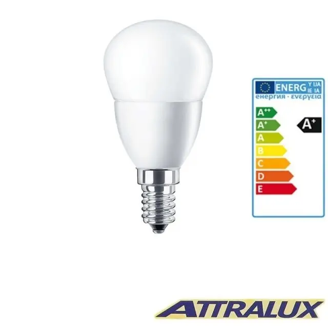 Λαμπτήρας Σφαιρικός Led Attralux 5.5W/E14 Θερμό Φως