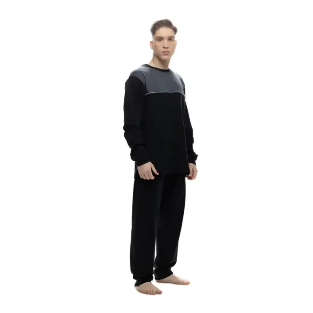 Galaxy Ανδρική Πυτζάμα Classic Line, Χρώμα Μαύρο - 4XL 2