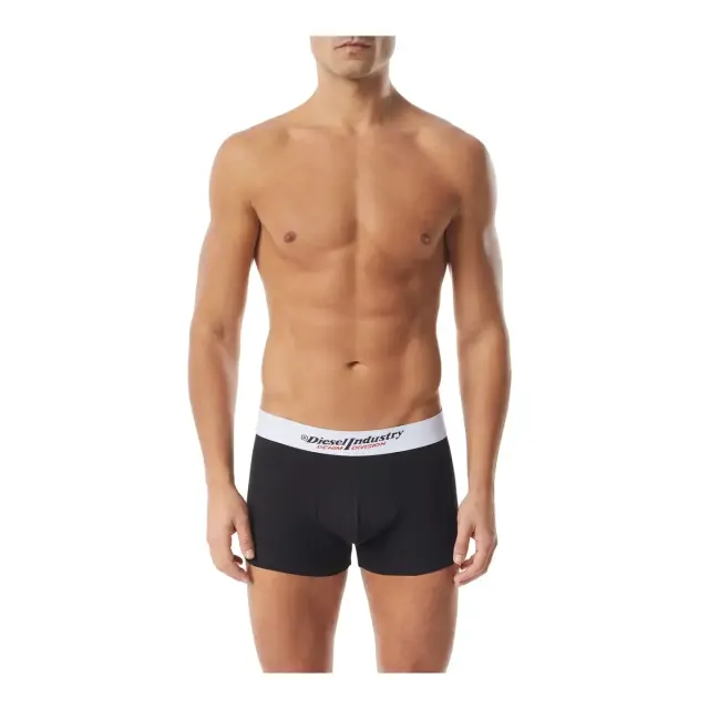 Diesel Ανδρικό Boxer Damien Industry Division Logo - Τριπλό Πακέτο, Χρώμα Μαύρο 2