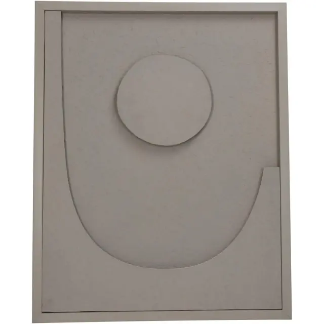 Διακοσμητικό Τοίχου Μπεζ Χαρτί 40x3x50cm