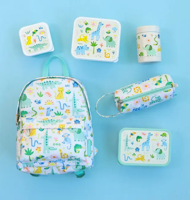 A Little Lovely Company Σετ 4 Δοχεία Φαγητού Lunch & Snack Box Set – Jungle SBSEJUMI87 3