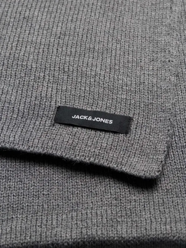 JACDNA KNIT SCARF NOOS Grey Melange 2