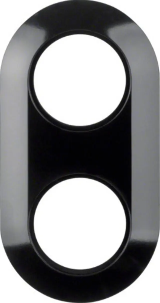 Frame 2gang, 1930, black glossy