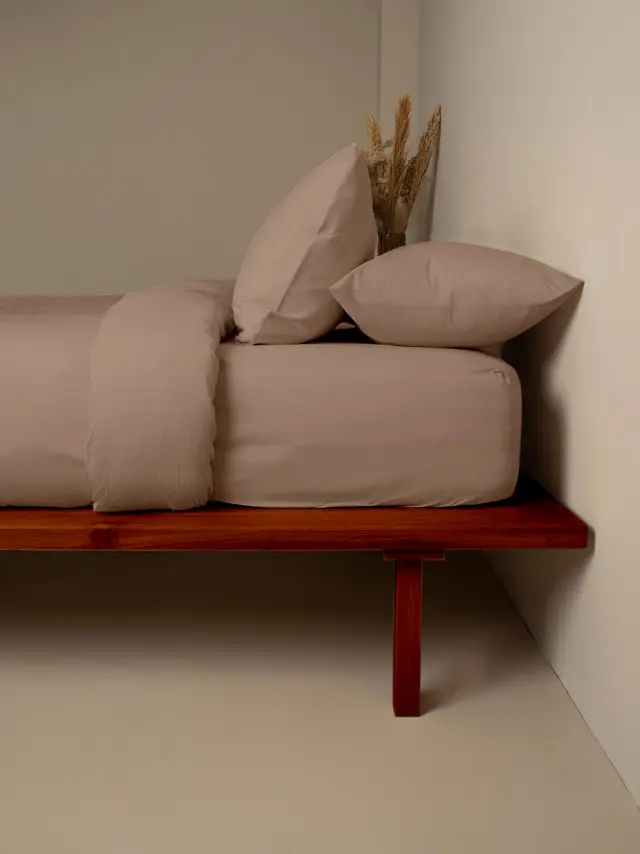 Κατωσέντονο Cotton Feelings 118 Brown Υπέρδιπλο (180x200+30) Sunshine