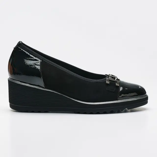 Soffice Sogno Μπαλαρίνες Γυναικείο δέρμα Nubuck/δέρμα λουστρίνι Μαύρο ASS/23122 NERO