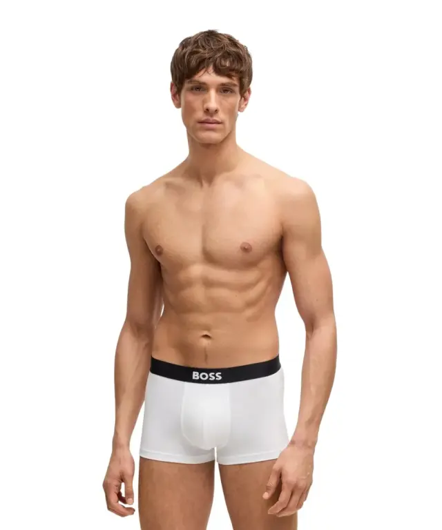 Hugo Boss - Ανδρικά Μποξεράκια Bold Bodywear 3Pack 50544263-100 Λευκό 2