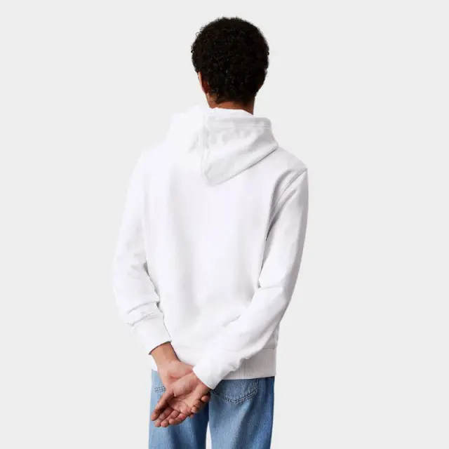 Calvin Klein - Woven Label Hoodie Φούτερ J30J327113-YAF Λευκό - L 2
