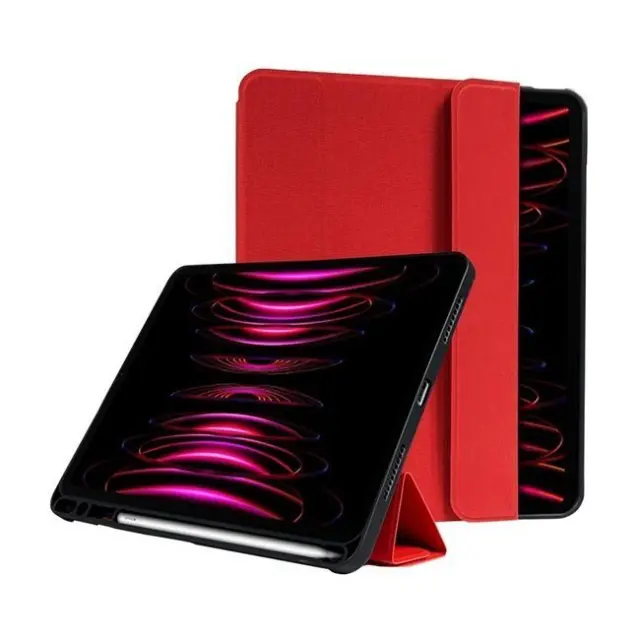 Crong Θήκη Tablet iPad Air 11" M3 (2025) / M2 (2024) / iPad Air 10.9” (5-4 gen.) / iPad Pro 11" (2022-2021) FlexFolio Apple Pencil Red