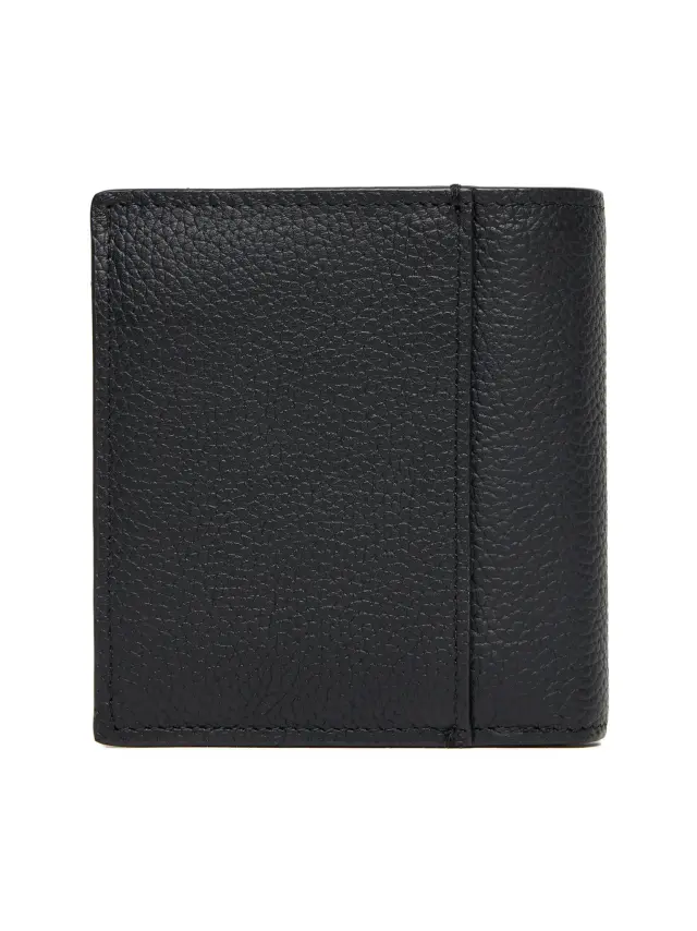 Calvin Klein Foil Emboss Slim Trifold W Card Μεγάλο Ανδρικό Πορτοφόλι Μαύρο 2