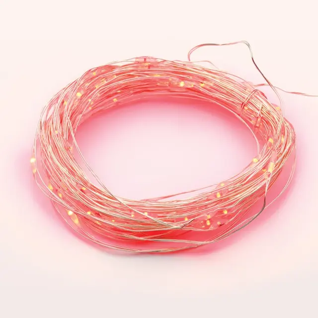ΛΑΜΠΑΚΙΑ 100 LED 1.8W ΣΕ ΣΕΙΡΑ ΘΕΡΜΟ ΛΕΥΚΟ ΚΑΟΥΤΣΟΥΚ ΚΟΚΚΙΝΟ ΑΣΗΜΙ ΑΝΑ 10mm ΑΝΤΑΠΤΟΡΑ 3VDC ΜΕ 8 ΠΡΟΓΡΑΜΜΑΤΑ & ΚΑΛΩΔΙΟ ΧΑΛΚΟΥ 3m IP44 / XSW100RAF44