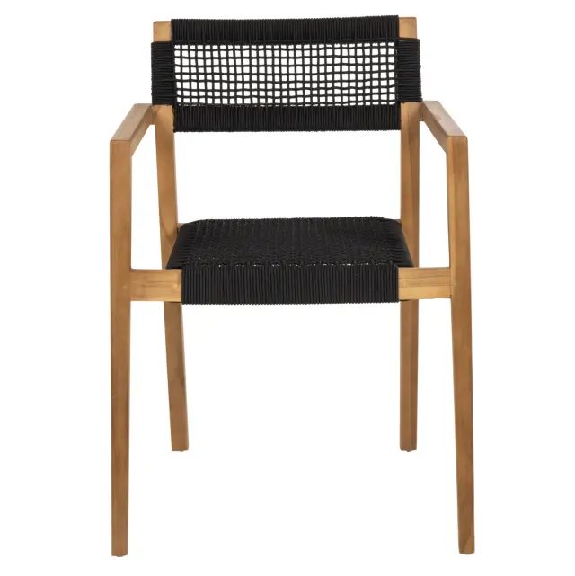 ΠΟΛΥΘΡΟΝΑ FB99637.02 ΞΥΛΟ TEAK ΦΥΣΙΚΟ & ΜΑΥΡΟ ΣΧΟΙΝΙ 59x54x83Y εκ. 3