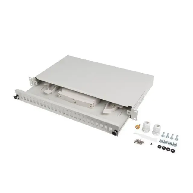 Lanberg Patch Panel 24XSC SIMPLEX / 24XLC DUPLEX RACK 19" 1U Gray (FOP1-24SS-LDS)