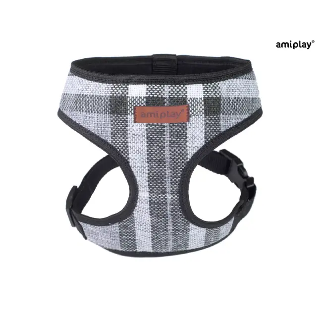 Amiplay Σαμαράκι Σκύλου Harness Scout London Gray - XSmall 23x25-40cm