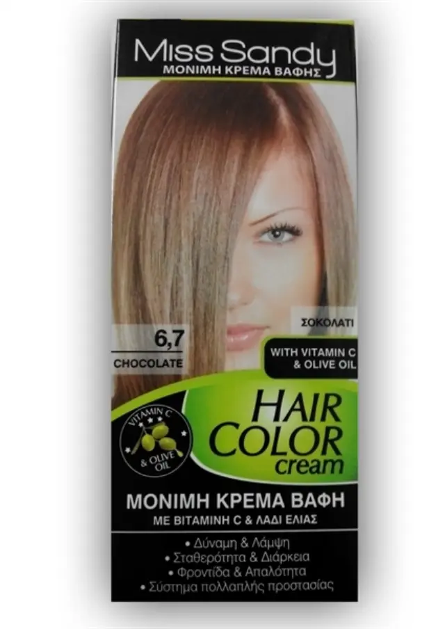 Miss Sandy Hair Color Cream 6/7 Σοκολατί 60ml