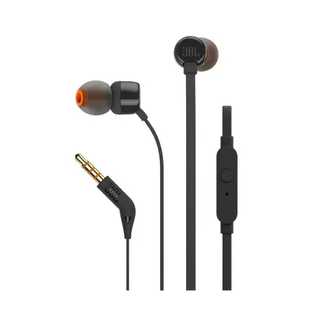 JBL® T110E In-Ear Ακουστικά με Βύσμα Jack 3.5mm- Black