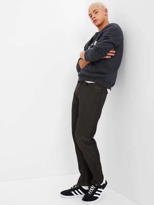 Μάυρο Slim Jean Παντελόνι σε SoftFlex Black wash