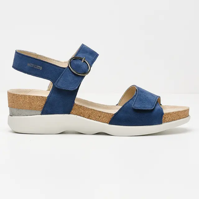 Mephisto Πέδιλα Γυναικείο δέρμα Nubuck Μπλέ MEP/ORIANA MIDNIGHT BLUE