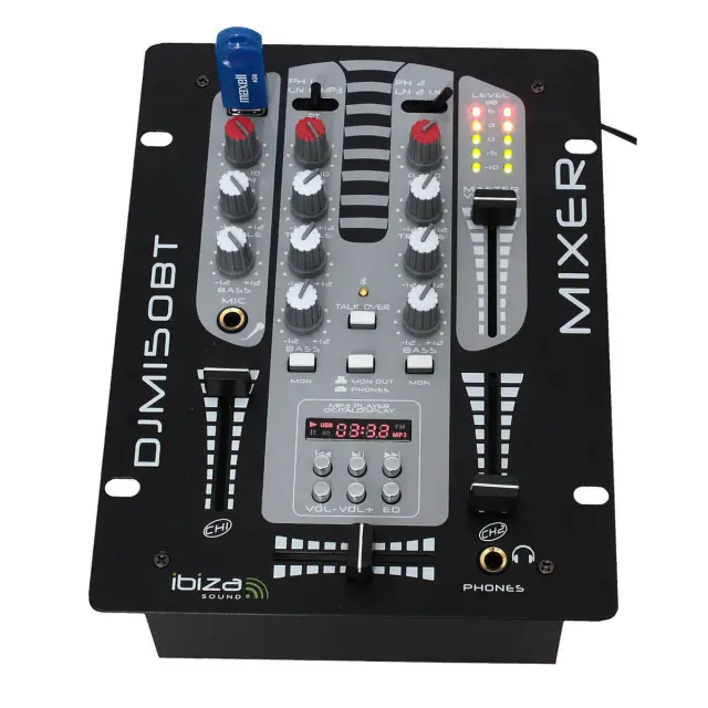 Ibiza DJM150USB-BT DJ Μίκτης με Bluetooth