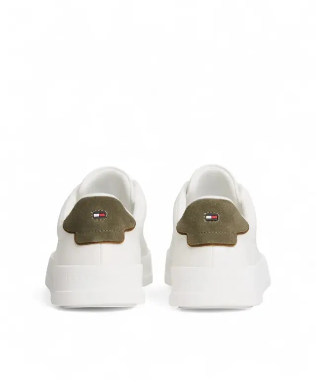 Tommy Hilfiger - Ανδρικά Sneakers Th Court Lth Detail Ess FM0FM05367-0K4 Χακί - 40 3