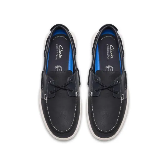 Clarks Flexway 2 Eye Navy Navy Nubuck - 44