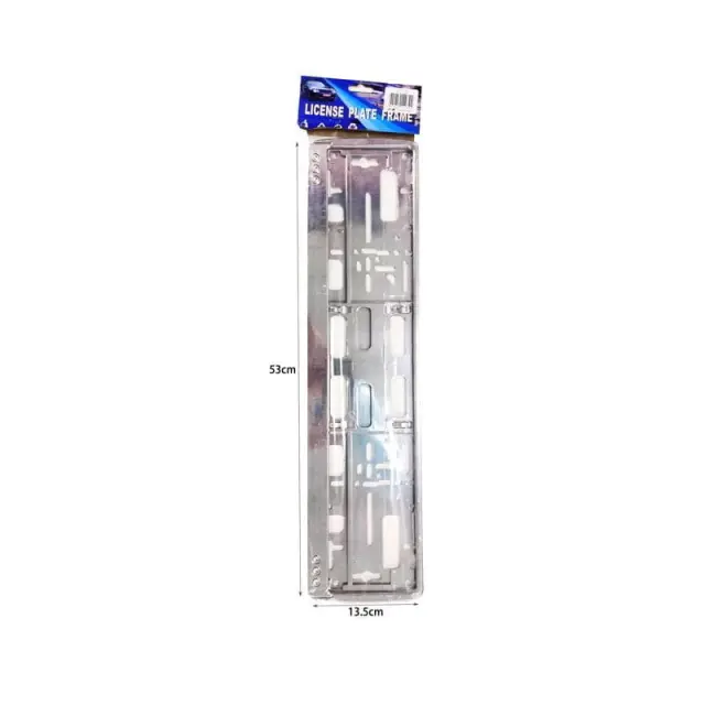 Πλαίσιο Πινακίδας Χρώμιο Ασημί - License plate frame 620065