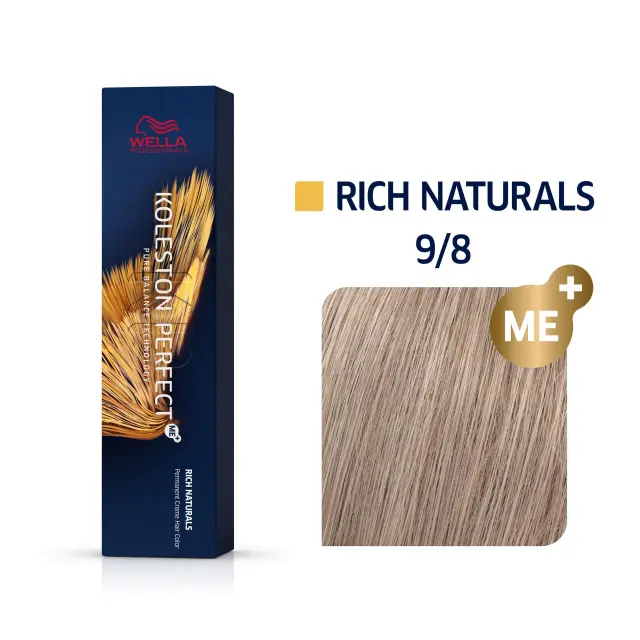 Wella Professionals Koleston Perfect Me+ Rich Naturals 60ml | Απόχρωση 9/1 Ξανθό Πολύ Ανοιχτό Σαντρέ 3