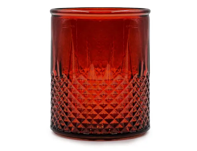 Ποτήρι Glass Drops Diamante (2394DB343) Από ανακυκλωμένο γυαλί, Χωρητικότητας 400ml, Διαστάσεων Ø 8.7 x Υ 10.5 cm, Pumpkin 2394DB343 2