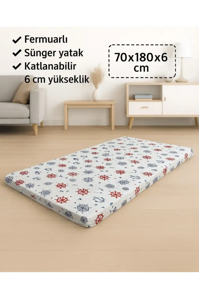 Stewehome Στρώμα αφρού για δάπεδο ή μπαλκόνι 180x70x6 cm