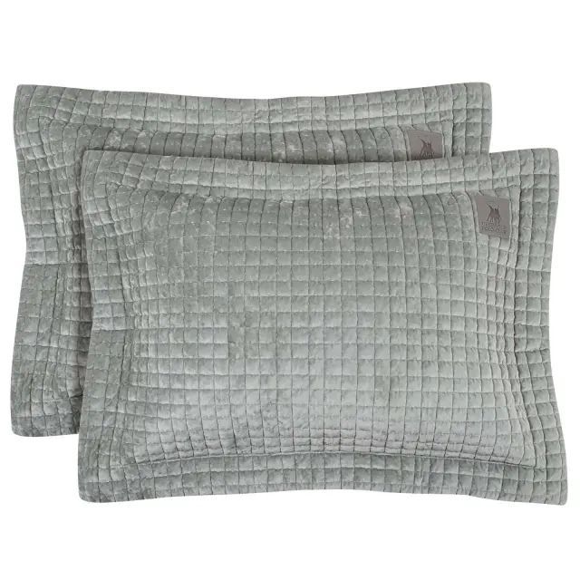 Ζεύγος Μαξιλαροθήκες 50x70+7 Oxford Classic Greenwich Polo Club 4430 Sage Green 100% Microfiber