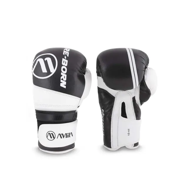 Amila Adult Re-Born 10-12 Oz Boxing Gloves Άσπρο - Μαύρο 37141 (Amila)