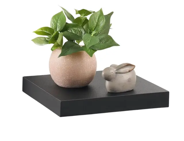 Ράφι Τοίχου Homea με διαστάσεις 25x22.8x3.4cm - Black 6RAN790NR