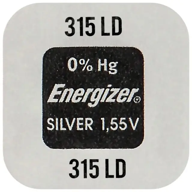 Energizer 315 Μπαταρία Silver Oxide Ρολογιών SR67 1.55V 1τμχ (9282335) (ENE9282335) ENEGIZER