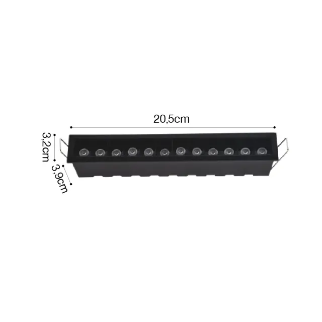 Inlight Downlight σποτ 12*3W 3CCT σε λευκή απόχρωση (X00210W) 2