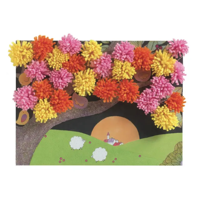 Djeco Pompons Pictures / Κολλάζ με Πομ Πομ: Explosion 2