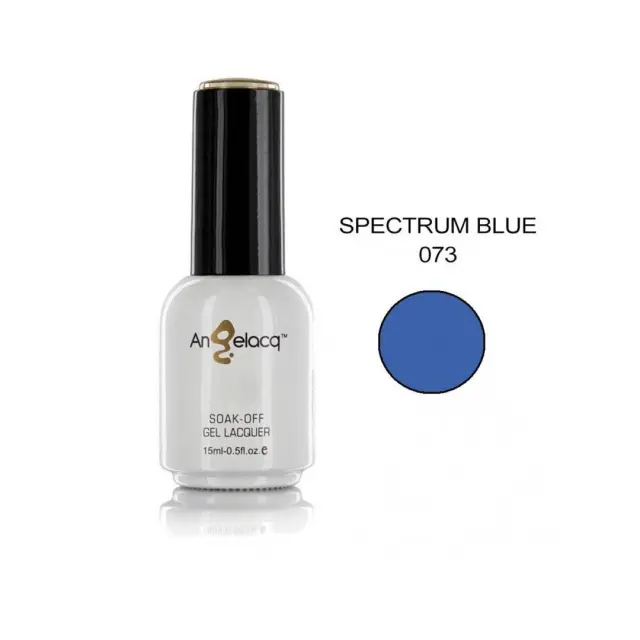 Ημιμόνιμο επαγγελματικό βερνίκι ANGELACQ 15ML - 0.5FL.OZ 073 Spectrum Blue