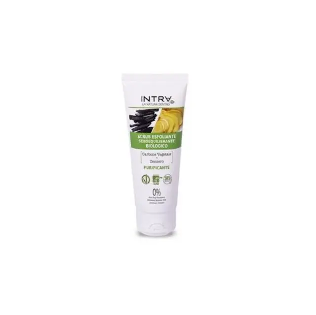 Intra Charcoal & Ginger Exfoliating Scrub Απολεπιστικό Προσώπου, 75ml