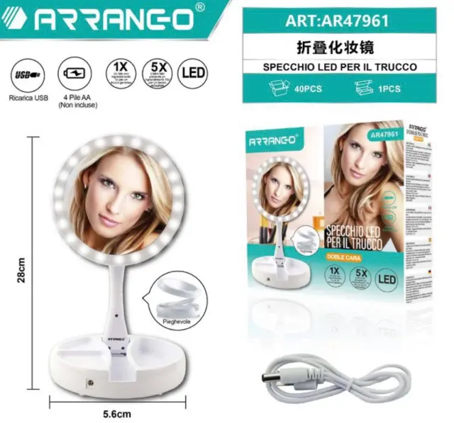 Καθρέπτης με LED φωτισμό Arrango AR47961 2
