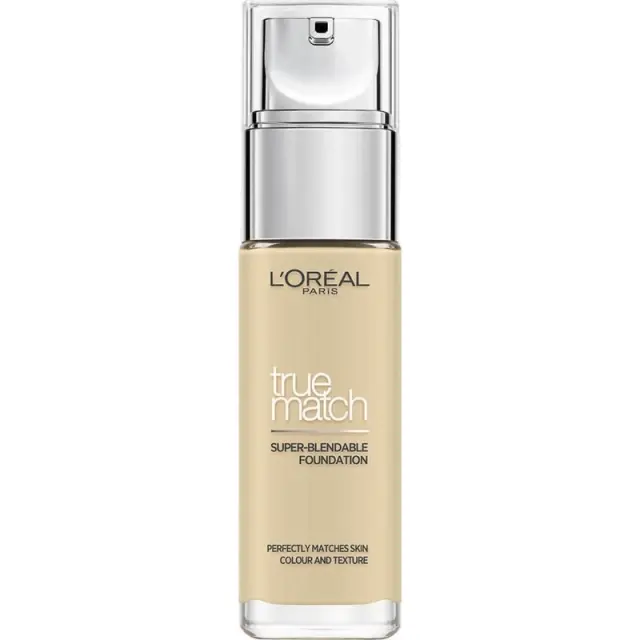 L´Oréal Paris True Match Super-Blendable Foundation Liquid Foundation to unify the skin tone 1D/1W Golden Ivory 30 ml