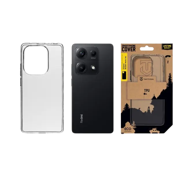 Tactical TPU Cover for Xiaomi Redmi Note 14S Transparent 3