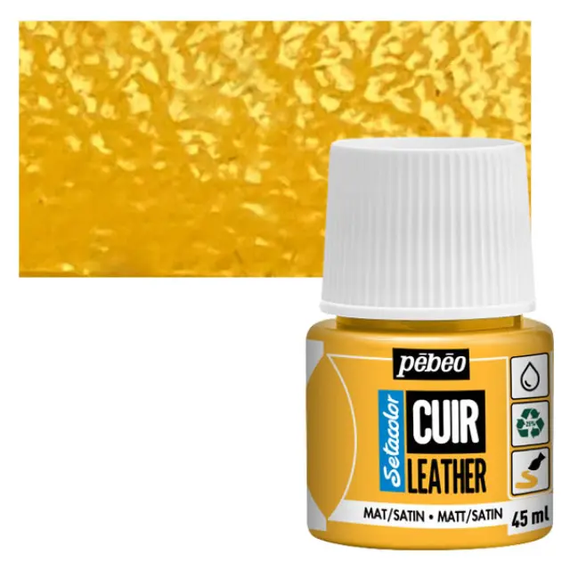 Pebeo Χρώμα Δέρματος Setacolor Leather - 03 Sunflower Yellow - 45ml