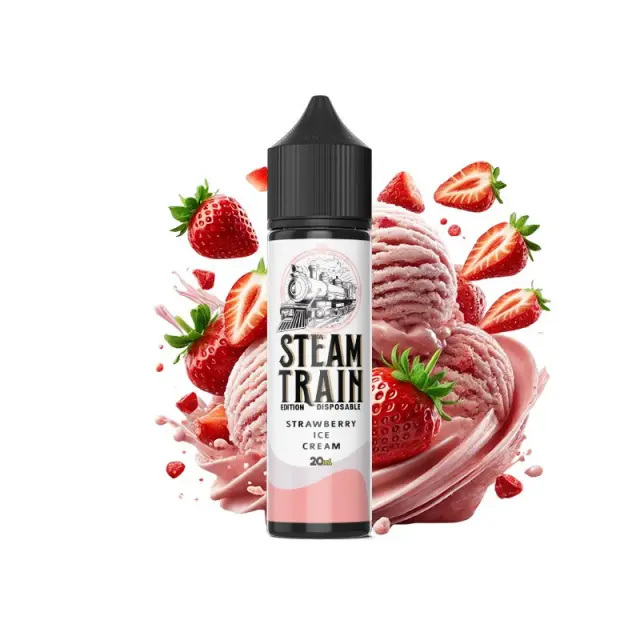 Steam Train Disposable Edition Strawberry Ice Cream 20/60ml 60ml