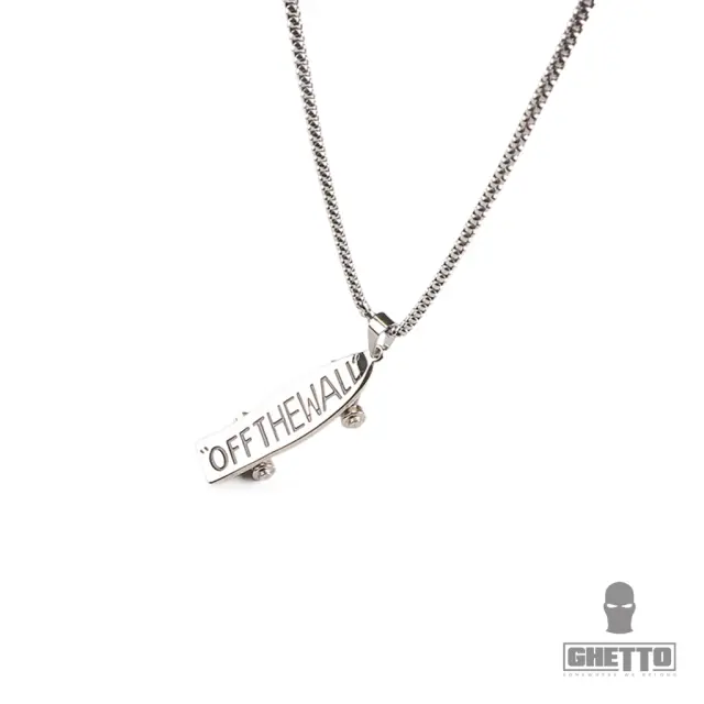 Ghetto Skateboard Pendant Hip Hop Necklace