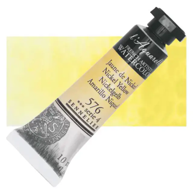 Χρώμα Ακουαρέλας Sennelier l Aquarelle Σωληνάριο 10ml - 576 Nickel Yellow