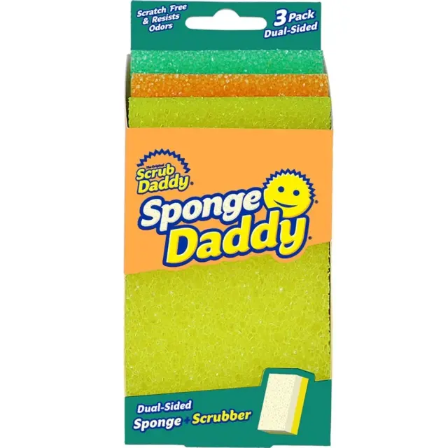 Scrub Daddy Σετ Σφουγγάρια Κουζίνας Sponge Daddy 3τμχ
