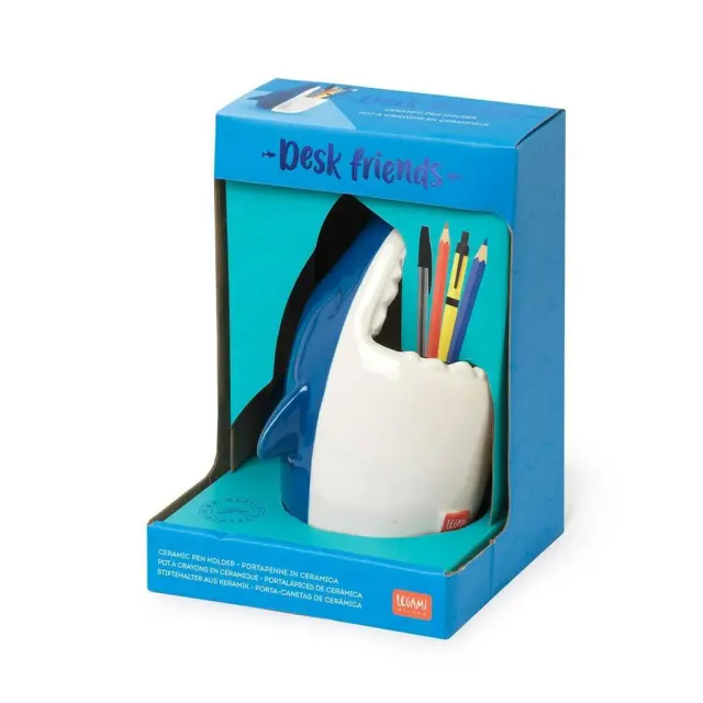 Legami Milano Κεραμική Μολυβοθήκη Desk Friends Shark 10.6x13.9x11εκ./ PHS0002 (Legami)